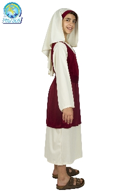 PASTORELLA DEL PRESEPE BORDEAUX BAMBINA